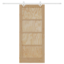 Puerta Deslizante  con Juego de Hardware 86x198.5 cm Madera Maciza de Pino | Foro24.es | Tu tienda online para hogar, jardín y más Foro24.es