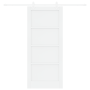 Puerta Deslizante  con Juego de Hardware Blanco 86x198.5 cm Madera Sólida de Pino | Foro24.es | Tu tienda online para hogar, jardín y más Foro24.es