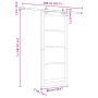 Puerta Deslizante  con Juego de Herrajes 86x211 cm Madera Sólida de Pino | Foro24.es | Tu tienda online para hogar, jardín y más Foro24.es