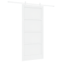 Puerta Deslizante  con Juego de Herrajes Blanca 93x202 cm de Madera Sólida de Pino | Foro24.es | Tu tienda online para hogar, jardín y más Foro24.es