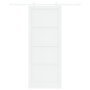 Puerta Deslizante  con Juego de Hardware Blanca 93x232 cm Madera Sólida de Pino | Foro24.es | Tu tienda online para hogar, jardín y más Foro24.es