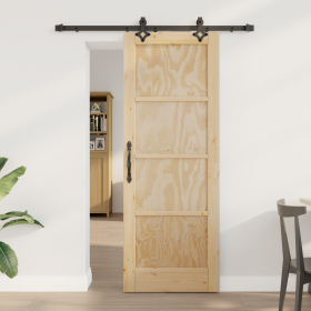 Puerta Corrediza con herrajes 'ORKDAL'de pino