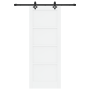 Puerta Deslizante  con Juego de Herrajes 'ORKDAL'Madera de Pino Sólido Blanca | Foro24.es | Tu tienda online para hogar, jardín y más Foro24.es