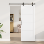 Puerta corrediza  con conjunto de hardware 'ORKDAL'Madera sólida de pino blanca | Foro24.es | Tu tienda online para hogar, jardín y más Foro24.es