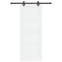 Puerta corrediza  con conjunto de hardware 'ORKDAL'Madera sólida de pino blanca | Foro24.es | Tu tienda online para hogar, jardín y más Foro24.es