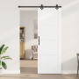 Puerta Deslizante  con Set de Accesorios 'ORKDAL'de Madera Sólida Blanca de Pino | Foro24.es | Tu tienda online para hogar, jardín y más Foro24.es