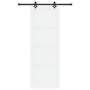 Puerta Deslizante  con Set de Accesorios 'ORKDAL'de Madera Sólida Blanca de Pino | Foro24.es | Tu tienda online para hogar, jardín y más Foro24.es