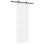 Puerta Deslizante  con Set de Accesorios 'ORKDAL'de Madera Sólida Blanca de Pino | Foro24.es | Tu tienda online para hogar, jardín y más Foro24.es