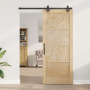 Puerta deslizante  con juego de herrajes 'ORKDAL'Madera Sólida de Pino | Foro24.es | Tu tienda online para hogar, jardín y más Foro24.es