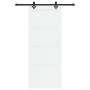 Puerta Deslizante con Juego de Herrajes 'ORKDAL'Madera Maciza Blanca de Pino | Foro24.es | Tu tienda online para hogar, jardín y más Foro24.es