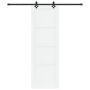 Puerta Deslizante  con Juego de Hardware 'ORKDAL'Madera Sólida de Pino Blanca | Foro24.es | Tu tienda online para hogar, jardín y más Foro24.es