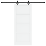 Puerta deslizante con juego de herrajes 'ORKDAL'blanca de madera sólida de pino | Foro24.es | Tu tienda online para hogar, jardín y más Foro24.es