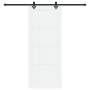Puerta Deslizante  con Juego de Herrajes 'ORKDAL'Madera Maciza de Pino Blanca | Foro24.es | Tu tienda online para hogar, jardín y más Foro24.es