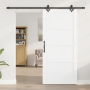 Puerta Deslizante  con Conjunto de Hardware 'ORKDAL'Blanca de Madera Maciza de Pino | Foro24.es | Tu tienda online para hogar, jardín y más Foro24.es