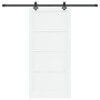 Puerta Deslizante  con Conjunto de Hardware 'ORKDAL'Blanca de Madera Maciza de Pino | Foro24.es | Tu tienda online para hogar, jardín y más Foro24.es