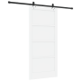 Puerta Deslizante  con Conjunto de Hardware 'ORKDAL'Blanca de Madera Maciza de Pino | Foro24.es | Tu tienda online para hogar, jardín y más Foro24.es