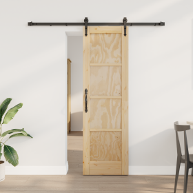 Puerta Deslizante con Juego de Hardware 61x198.5