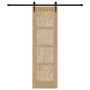 Puerta Deslizante  con Juego de Hardware 61x198.5 cm Madera de Pino Maciza | Foro24.es | Tu tienda online para hogar, jardín y más Foro24.es