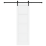 Puerta Deslizante  con Juego de Hardware Blanca 61x198.5 cm Madera Maciza de Pino | Foro24.es | Tu tienda online para hogar, jardín y más Foro24.es