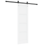 Puerta Deslizante  con Juego de Hardware Blanca 61x198.5 cm Madera Maciza de Pino | Foro24.es | Tu tienda online para hogar, jardín y más Foro24.es