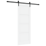 Puerta Deslizante  con Juego de Hardware Blanca 73.5x198.5 cm Madera Maciza de Pino | Foro24.es | Tu tienda online para hogar, jardín y más Foro24.es
