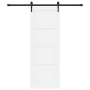 Puerta Deslizante  con Juego de Hardware Blanca 73.5x198.5 cm Madera Maciza de Pino | Foro24.es | Tu tienda online para hogar, jardín y más Foro24.es