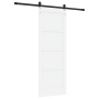 Puerta Deslizante  con Juego de Hardware Blanca 73.5x198.5 cm Madera Maciza de Pino | Foro24.es | Tu tienda online para hogar, jardín y más Foro24.es