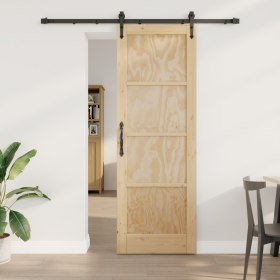 Puerta Deslizante con Juego de Herrajes 73.5x211