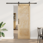Puerta Deslizante  con Juego de Herrajes 73.5x211 cm Madera Maciza de Pino | Foro24.es | Tu tienda online para hogar, jardín y más Foro24.es