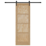 Puerta Deslizante  con Juego de Herrajes 73.5x211 cm Madera Maciza de Pino | Foro24.es | Tu tienda online para hogar, jardín y más Foro24.es