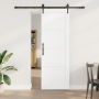 Puerta Corredera  con Juego de Hardware Blanca 73.5x211 cm Madera Maciza de Pino | Foro24.es | Tu tienda online para hogar, jardín y más Foro24.es