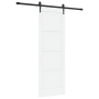 Puerta Corredera  con Juego de Hardware Blanca 73.5x211 cm Madera Maciza de Pino | Foro24.es | Tu tienda online para hogar, jardín y más Foro24.es