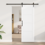 Puerta Corredera  con Juego de Hardware Blanca 73.5x211 cm Madera Maciza de Pino | Foro24.es | Tu tienda online para hogar, jardín y más Foro24.es