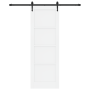 Puerta Corredera  con Juego de Hardware Blanca 73.5x211 cm Madera Maciza de Pino | Foro24.es | Tu tienda online para hogar, jardín y más Foro24.es