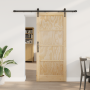 Puerta corredera  con juego de herrajes 78x202 cm Madera maciza de pino | Foro24.es | Tu tienda online para hogar, jardín y más Foro24.es