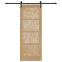 Puerta corredera  con juego de herrajes 78x202 cm Madera maciza de pino | Foro24.es | Tu tienda online para hogar, jardín y más Foro24.es