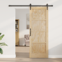 Puerta Deslizante  con Juego de Hardware 78x211 cm Madera Sólida de Pino | Foro24.es | Tu tienda online para hogar, jardín y más Foro24.es