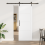 Puerta Corrediza  con Juego de Hardware Blanco 78x211 cm Madera Maciza de Pino | Foro24.es | Tu tienda online para hogar, jardín y más Foro24.es