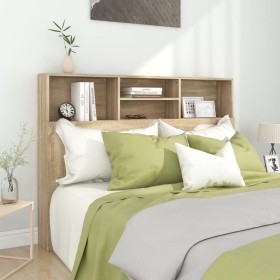 Mueble cabecero color roble Sonoma 140x19x103,5 cm de vidaXL, Cabeceros y pies de cama - Ref: Foro24-811865, Precio: 69,97 €,...