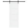 Puerta Corrediza  con Juego de Hardware Blanco 78x211 cm Madera Maciza de Pino | Foro24.es | Tu tienda online para hogar, jardín y más Foro24.es