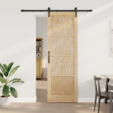 Puerta corrediza  con herrajes 78x232 cm de madera maciza de pino | Foro24.es | Tu tienda online para hogar, jardín y más Foro24.es