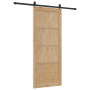 Puerta Corrediza  con Juego de Hardware 83x202 cm Madera Maciza de Pino | Foro24.es | Tu tienda online para hogar, jardín y más Foro24.es