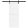 Puerta Deslizante  con Juego de Herrajes Blanca 83x202 cm Madera Sólida de Pino | Foro24.es | Tu tienda online para hogar, jardín y más Foro24.es