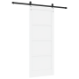 Puerta Deslizante  con Juego de Herrajes Blanca 83x202 cm Madera Sólida de Pino | Foro24.es | Tu tienda online para hogar, jardín y más Foro24.es