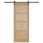 Puerta Corrediza  con Juego de Hardware 83x211 cm Madera Maciza de Pino | Foro24.es | Tu tienda online para hogar, jardín y más Foro24.es