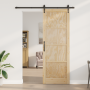 Puerta corrediza  con hardware 83x232 cm Madera maciza de pino | Foro24.es | Tu tienda online para hogar, jardín y más Foro24.es