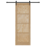 Puerta corrediza  con hardware 83x232 cm Madera maciza de pino | Foro24.es | Tu tienda online para hogar, jardín y más Foro24.es