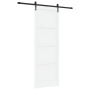 Puerta deslizante  con hardware blanco 83x232 cm de madera sólida de pino | Foro24.es | Tu tienda online para hogar, jardín y más Foro24.es