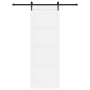 Puerta deslizante  con hardware blanco 83x232 cm de madera sólida de pino | Foro24.es | Tu tienda online para hogar, jardín y más Foro24.es