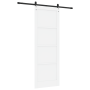 Puerta deslizante  con hardware blanco 83x232 cm de madera sólida de pino | Foro24.es | Tu tienda online para hogar, jardín y más Foro24.es
